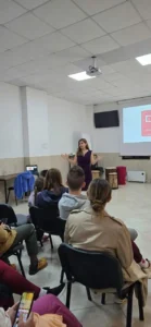 Kristina presenting Kristina Progress