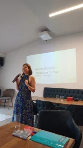 Kristina teaching